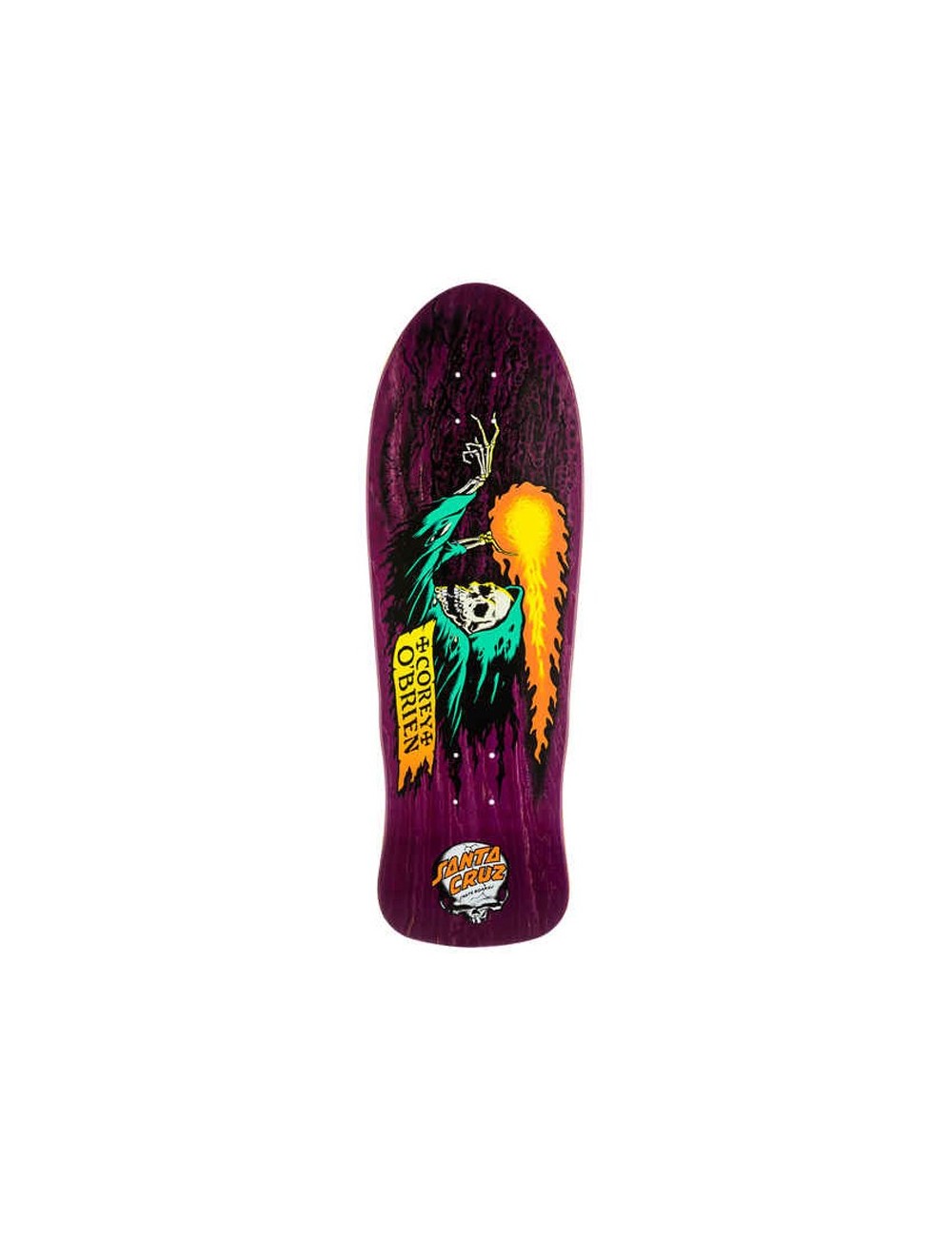 Santa Cruz Corey O’Brien Reaper Natural Purple Reissue Skateboard (Tabla suelta)