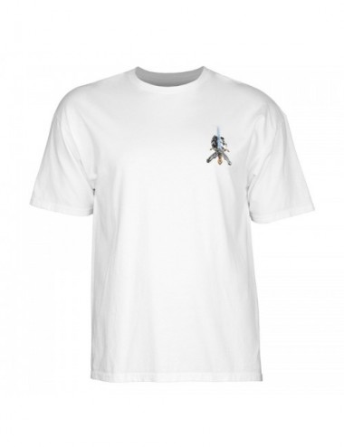 Powell Peralta Skull & Sword White (Camiseta)