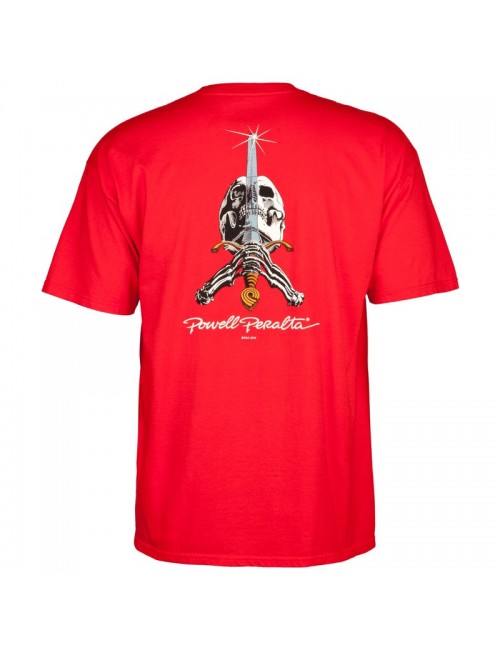 Powell Peralta Skull & Sword Red (Camiseta)