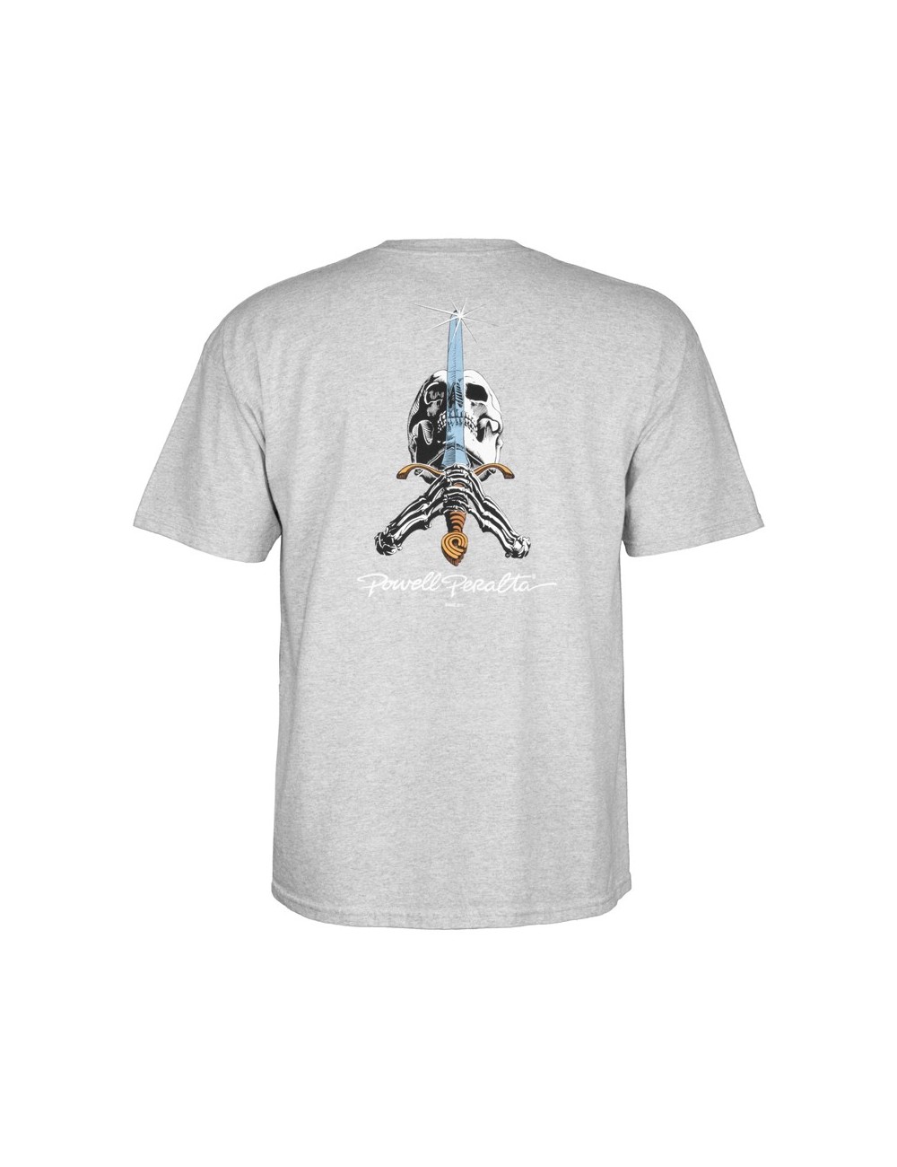 Powell Peralta Skull & Sword Gray (Camiseta)