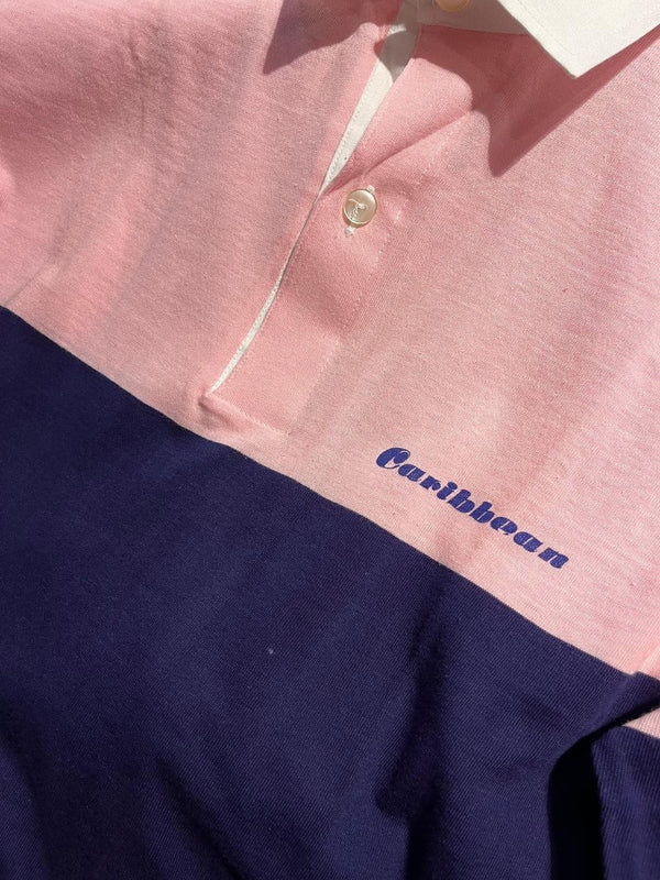 Polos Caribbean Vintage Bicolor Rosa/Azul