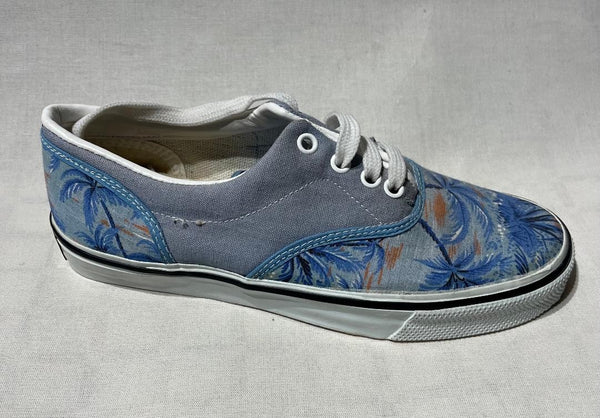 Zapatillas Caribbean Vintage Palmera Celeste/Celeste Liso