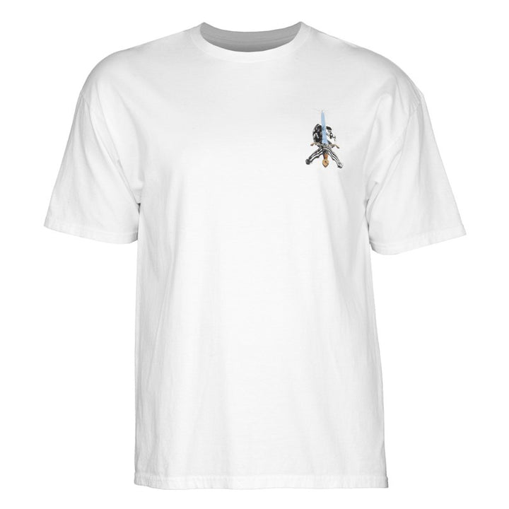 Powell Peralta Skull & Sword White (Camiseta)