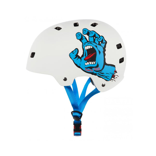 Bullet x Santa Cruz Screaming Hand White Casco Skate