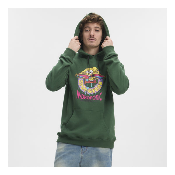 Sudadera con capucha Hydroponic Bob Esponja Mouth Dark Green